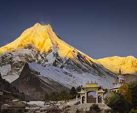 Bilder mit Rahmen Manaslu