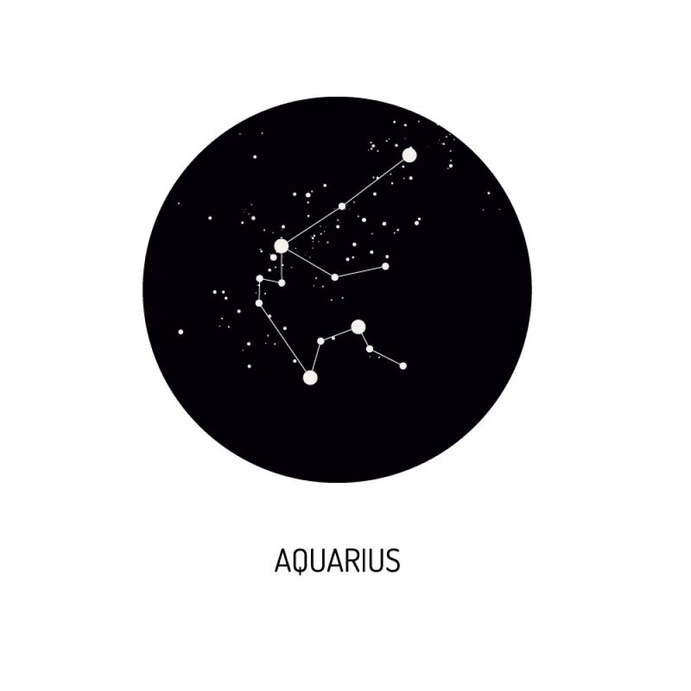 Selbstklebende Fototapete Sternzeichen Aquarius