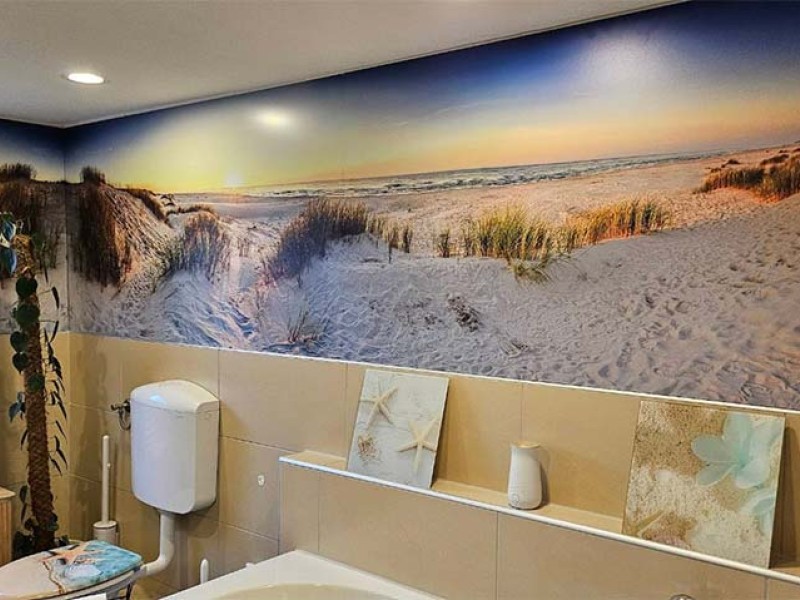 Foto auf Aluminium im Badezimmer - Inspiration
