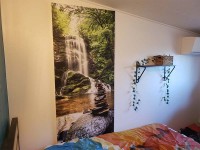 Abziehbare Fototapete mit Natur und Wasserfall